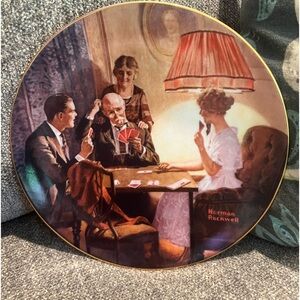 Norman Rockwell set of five original plates from the light campaign series